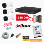 pack dahua 3 caméras 2mp