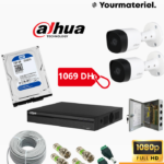 Pack dahua 2 camera 2mp