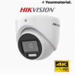 Camera Analog Mini Dome 4K 8mp Smart Hybrid Light Hikvision DS-2CE76U0T-LMF