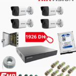 Pack Hikvision 4 camera 5mp