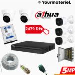 Pack dahua 5 camera 5mp