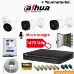 Pack 3 Cameras Dahua 2mp Micro intégré