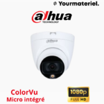 Camera DAHUA 2mp ColoVu Led dôme Micro intégré