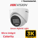 Camera HIKVISION 3k ColorVu micro intégré intérieur Smart Hybrid Light