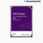 Disque dur interne 3.5" Western Digital Purple 6 To de vidéosurveillance 256 MB cache (WD64PURZ)