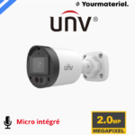 Camera UniView 2 Mp étanche Micro intégré