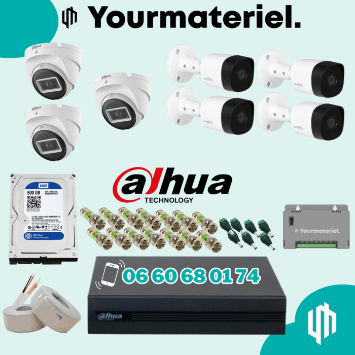 Pack dahua 7 caméras 2mp Promotion 2025 – Image 1