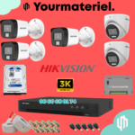 Pack Hikvision 5 cameras Couleur  3K/6mp Offres Spéciales Été 2025