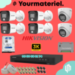Pack Hikvision 6 cameras Couleur  3K/6mp Offres Spéciales Été 2025