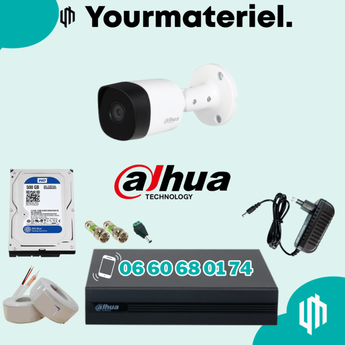 Pack DAHUA 1 camera 2mp Offres Spéciales Été 2025 – Image 1