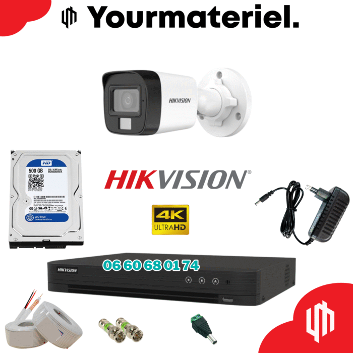 Pack Hikvision 1 camera 4K/8mp Offres Spéciales Été 2025 – Image 1