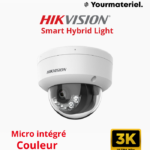 Camera IP HIKVISION 2mp Smart Hybrid Light micro intégré dome 6 MP DS-2CD1163G2-LIU