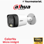 CAMERA DAHUA 2mp étanche AUDIO couleur DH-HAC-HFW1200RMP-IL-A