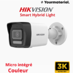 Caméra ip Bullet fixe à lumière hybride intelligente 6 MP DS-2CD1063G2-LIU