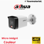 Camera ip dahua  couleur audio IPC-HFW1839TC-A-IL 4k/8mp