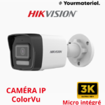 Caméra ip Bullet fixe à lumière hybride intelligente 6 MP DS-2CD1063G2-LIU