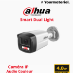 DH-IPC-HFW1439 TL1-A- IL   Camera Ip Dahua 4MP étanche Couleur Audio  Smart Dual Light