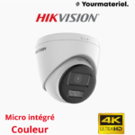 DS-2CE78U0T-LTS Camera dome Hybrid light 4K/8MP Audio ( Two-way Audio) HIKVISION