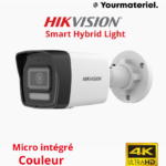 Camera IP Hikvision 8mp étanche Smart Hybrid Light micro intégré DS-2CD1083G2-LIU