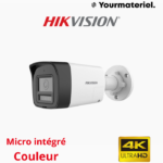 DS-2CE16U0T-LTS Camera étanche Hybrid light 4K/8MP Audio ( Two-way Audio) HIKVISION