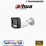 Caméra Dahua HAC-HFW1500TLM-IL-T 5MP HDCVI Smart Dual Light avec Audio Two-way Talk IP67