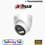 Caméra Dahua HAC-HDW1500TQ-IL-T 5MP HDCVI Smart Dual Light avec Audio Bidirectionnel - Two-way Talk  IP67