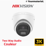 Caméra Hikvision DS-2CE78K0T-LTS 3K 2,8 mm avec Audio Bidirectionnel – IP67