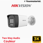 DS-2CE16K0T-LTS Caméra Hikvision  Analogique 3K Bullet Hybrid-light 2-way audio