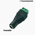 Fiche d'Alimentation DC Femelle