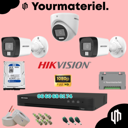 Pack Vidéosurveillance Hikvision 2MP