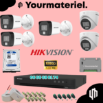 Pack Caméra de Surveillance Hikvision 5 cameras couleur 2mp