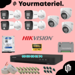 Pack Caméra de Surveillance Hikvision 7 cameras couleur 2mp